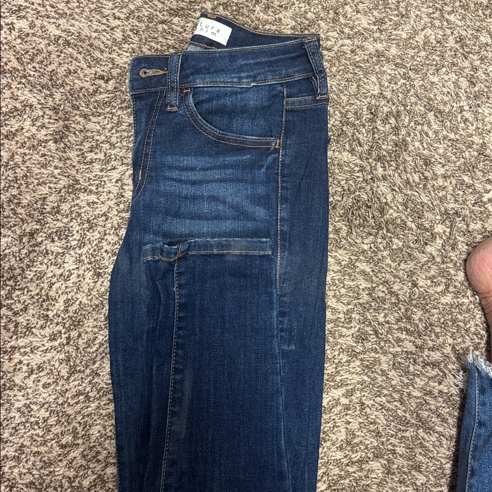 Dark Blue Denim Skinny Jeans